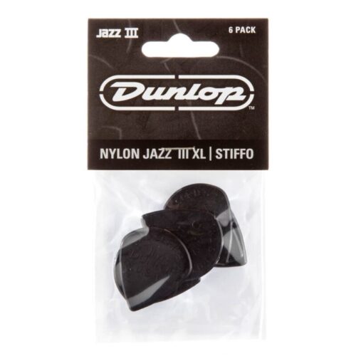 Jim Dunlop Nylon 'Jazz III XL' 6 Pack 138XLS   Nylon with stiffo