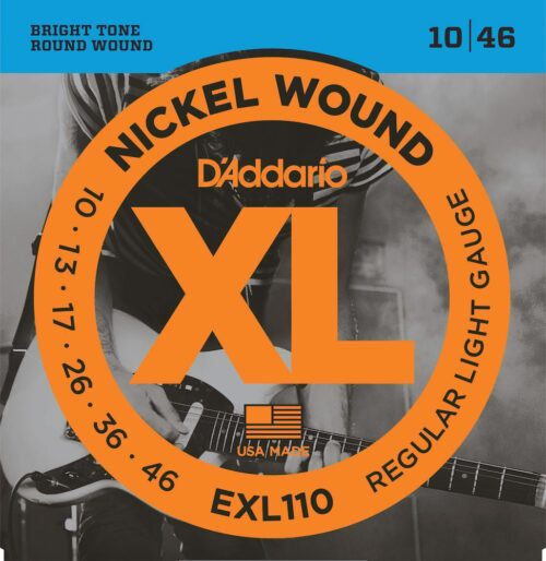 D'Addario Regular Light Electric Guitar Strings 10-48 Nickel Wound